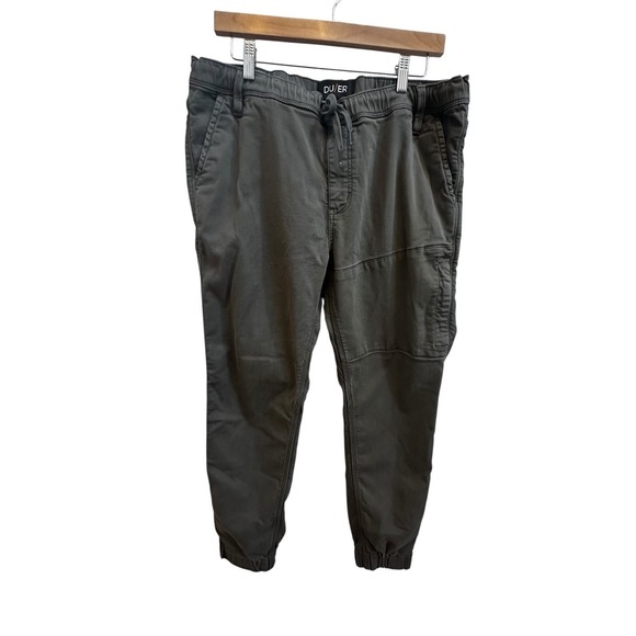 DU/ER Other - DU/ER‎ Duer N2X No Sweat Slim Fit Joggers Pants Men's sz 36 Green Elastic Waist